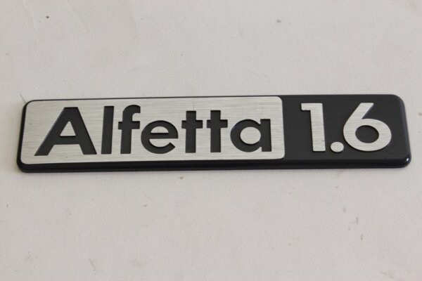 Emblem Schriftzug Alfetta 1.6 NOS Original Alfetta 1.6