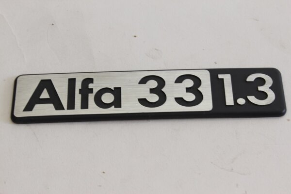 Modellzeichen Schriftzug Alfa 33 1.3 Alfa 33 1.3 NOS- Original