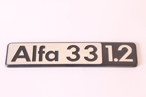 Modellzeichen Schriftzug Alfa 33 1.2 Alfa 33 1.2 NOS Original