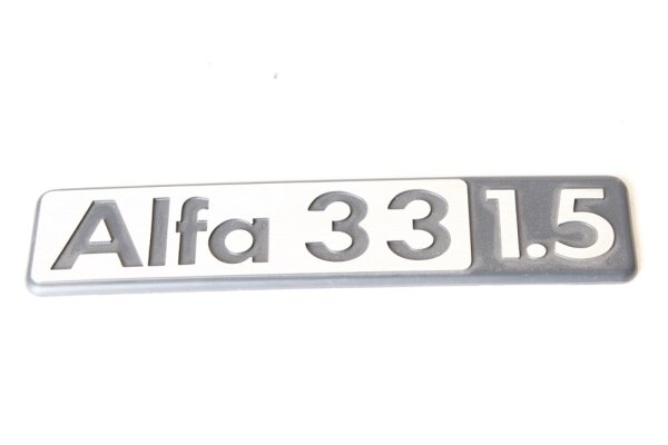 Modelllzeichen Schriftzug Alfa 33 1.5 Alfa 33 1.5 NOS Original