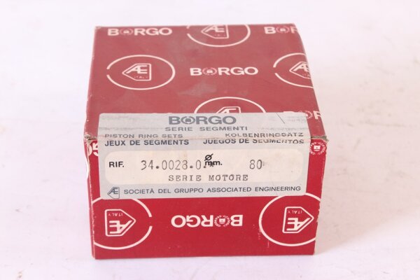 Kolbenringe Satz 80 mm (für 4 Kolben) 1750cc Alfa Nord NOS-Orig. BORGO