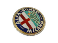 Emblem 55 mm Alfa Romeo Milano emailliert