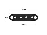 Gummiunterlage Außenspiegel oval