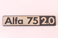 Modellzeichen Schriftzug Alfa 75 2.0 Alfa 75 2.0 NEU...