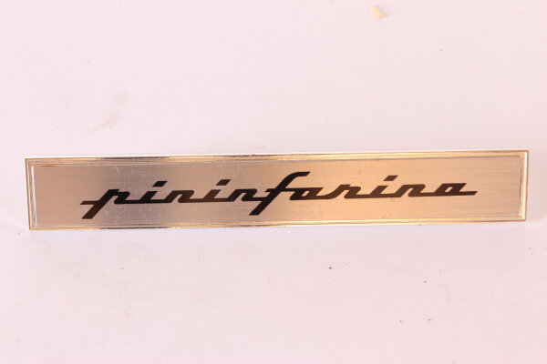 Modellzeichen Schriftzug pininfarina Innenraum Spider Bj. 1985-1993 NEU Original